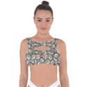 Gong Instrument Motif Pattern Bandaged Up Bikini Top View1