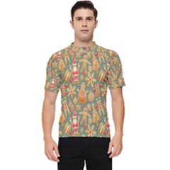 Pattern Seamless Men s Short Sleeve Rash Guard by artworkshop