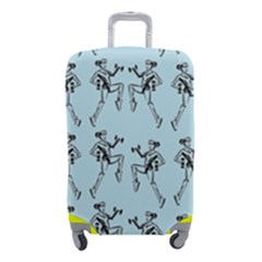 Jogging Lady On Blue Luggage Cover (small) by TetiBright