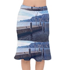 Pier On The End Of A Day Short Mermaid Skirt