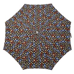 Colorful Leopard Straight Umbrellas by DinkovaArt