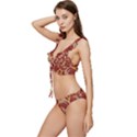 Cookies With Strawberry Jam Motif Pattern Low Cut Ruffle Edge Bikini Set View2