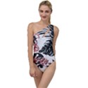 Hawaii T- Shirt Hawaii Krying Doors Pattern T- Shirt To One Side Swimsuit View1
