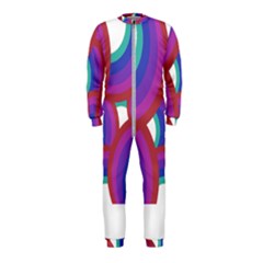 Rainbow T- Shirt Psychedelic Rainbow T- Shirt Onepiece Jumpsuit (kids) by maxcute