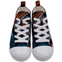 Background Pattern Design Abstract Kids  Mid-Top Canvas Sneakers View1