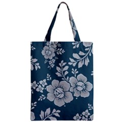 Flowers Design Floral Pattern Stems Plants Zipper Classic Tote Bag