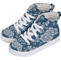 Flowers Design Floral Pattern Stems Plants Kids  Hi-Top Skate Sneakers View2