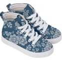 Flowers Design Floral Pattern Stems Plants Kids  Hi-Top Skate Sneakers View3