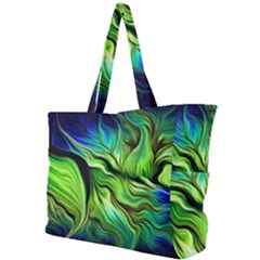 Fractal Art Pattern Abstract Fantasy Digital Simple Shoulder Bag by Jancukart