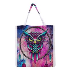 Owl Dreamcatcher Grocery Tote Bag