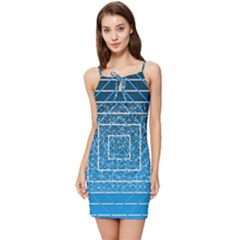 Network Social Abstract Summer Tie Front Dress by Ravend