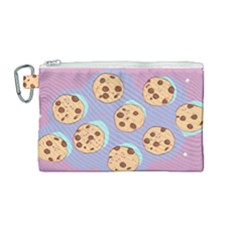 Cookies Chocolate Chips Chocolate Cookies Sweets Canvas Cosmetic Bag (medium) by Ravend