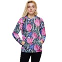 Tropical Paradise Women s Lightweight Drawstring Hoodie View1