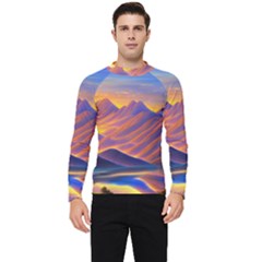 Great Sunset Men s Long Sleeve Rash Guard by GardenOfOphir