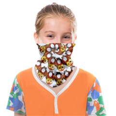 Owl Animal Bird Nature Feather Eyes Plumage Face Covering Bandana (kids) by Ravend