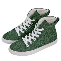 Leafy Elegance Botanical Pattern Men s Hi-top Skate Sneakers