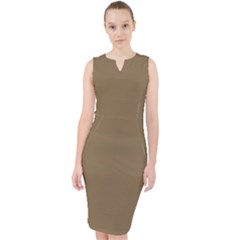 Dull Gold	 - 	midi Bodycon Dress