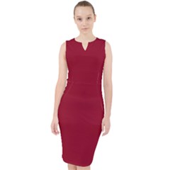 Burgundy Red	 - 	midi Bodycon Dress