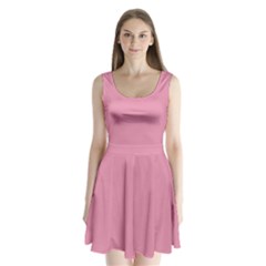 Charm Pink	 - 	split Back Mini Dress