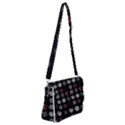 Black And Multicolored Polka Dot Artwork Digital Art Shoulder Bag with Back Zipper View1