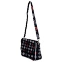 Black And Multicolored Polka Dot Artwork Digital Art Shoulder Bag with Back Zipper View2