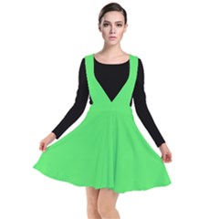 Stoplight Go Green	 - 	plunge Pinafore Dress