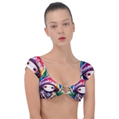 Fantasy Mushroom Forest Cap Sleeve Ring Bikini Top