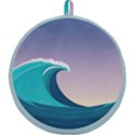 Tsunami Tidal Wave Wave Minimalist Ocean Sea 4 Round Trivet View2