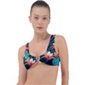 Tropical Flowers Floral Floral Pattern Patterns Ring Detail Bikini Top View1