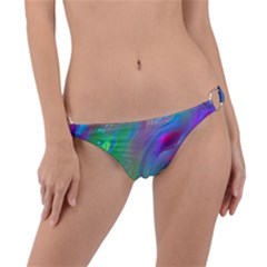 Fluid Art - Artistic And Colorful Ring Detail Bikini Bottoms