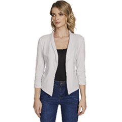 Alabaster	 - 	casual 3/4 Sleeve Spring Jacket