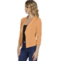 Rajah Orange	 - 	Casual 3/4 Sleeve Spring Jacket View2