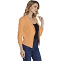 Rajah Orange	 - 	Casual 3/4 Sleeve Spring Jacket View3