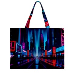 City People Cyberpunk Zipper Mini Tote Bag