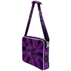 Pattern Purple Symmetry Dark Cross Body Office Bag