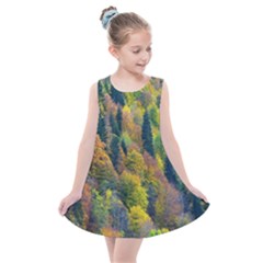 Forest Trees Leaves Fall Autumn Nature Sunshine Kids  Summer Dress