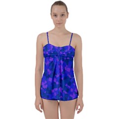 Cold Colorful Geometric Abstract Pattern Babydoll Tankini Set by dflcprintsclothing