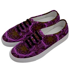 Rosette Mosaic Kaleidoscope Abstract Background Men s Classic Low Top Sneakers