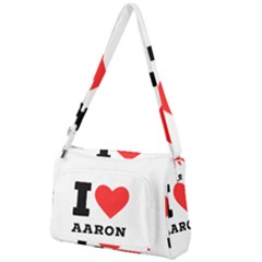 I Love Aaron Front Pocket Crossbody Bag by ilovewhateva