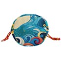 Waves Ocean Sea Abstract Whimsical (2) Drawstring Bucket Bag View3