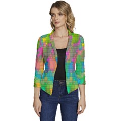 Pixel-79 Women s Casual 3/4 Sleeve Spring Jacket