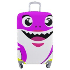 Purple Shark Fish Luggage Cover (medium) by Semog4