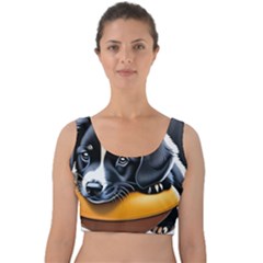 Dog Animal Cute Pet Puppy Pooch Velvet Crop Top by Semog4