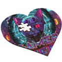 Gamer Life Wooden Puzzle Heart View3