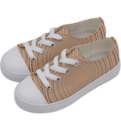 Background Spiral Abstract Template Swirl Whirl Kids  Low Top Canvas Sneakers