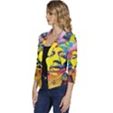 Psychedelic Rock Jimi Hendrix Women s Casual 3/4 Sleeve Spring Jacket View2