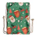 Colorful Funny Christmas Pattern Drawstring Bag (Large) View1