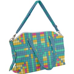 Checkerboard-squares-abstract- Canvas Crossbody Bag by Semog4