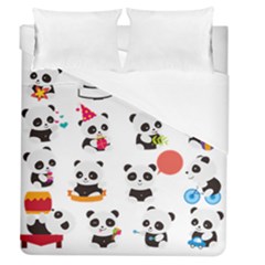 Giant Panda Bear Cuteness Duvet Cover (queen Size) by Salman4z