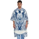 Skull Drawing Men s Hooded Rain Ponchos View1